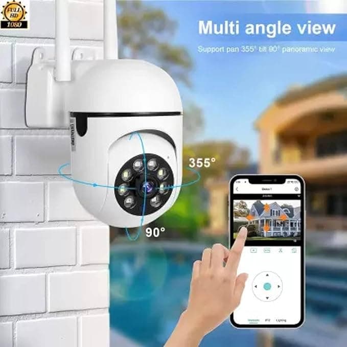 Honyman - PLUS 3 MP FHD WiFi Indoor Mini Fox Ptz Security Camera with Color Light Vision, 360° Ptz Rotation, Motion Tracking, Two Way Audio and Multi Users View (Mini Dome K-802) thumbnail 5